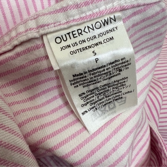 Outerknown Women's Station Pink Striped Jumpsuit - Picture 11 of 11